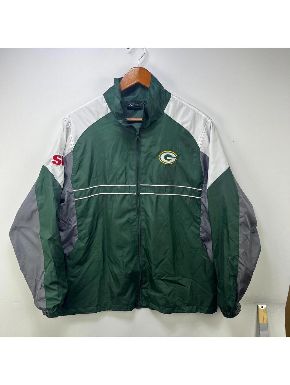 Vintage 90s Green Bay Packers Windbreaker Jacket Large